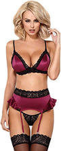 Load image into Gallery viewer, Lingerie SELENTE - MAGENTA - Set completo