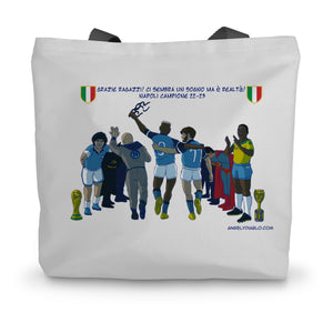 Napoli Campione Canvas Tote Bag