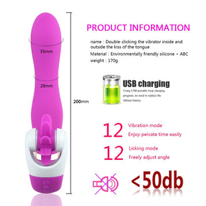 Vibrators and Oral Sex Tongue Licking Masturbator - Vibratore e simulatore di oral sex