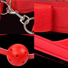 Carica l&#39;immagine nel visualizzatore di Gallery, Backhand Bondage: Muzzles Open Mouth  and HandCuffs - Bondage rovescio: Museruole a bocca aperta e Manette