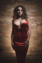 Load image into Gallery viewer, Red Midi Dress