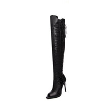 Load image into Gallery viewer, Women&#39;s boots with side laces - Stivali con lacci laterali