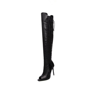 Women's boots with side laces - Stivali con lacci laterali