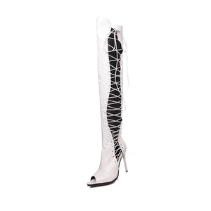 Women's boots with side laces - Stivali con lacci laterali