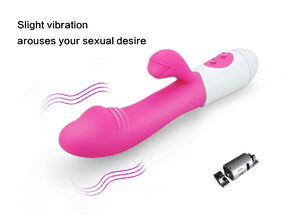 G Spot Rabbit Vibrator for Women Dual Vibration Silicone Waterproof Female Vagina Clitoris Massager