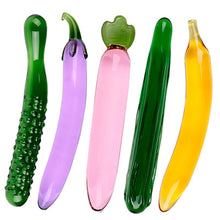 Load image into Gallery viewer, Glass Dildo Artificial with Fruit Vegetable Shape - Dildi di vetro a forma di Verdura