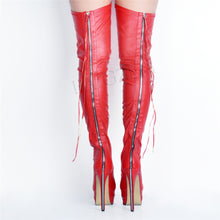 Carica l&#39;immagine nel visualizzatore di Gallery, Heeled boots in synthetic leather - Stivali con tacco in pelle sintetica ( &lt; 16GG)
