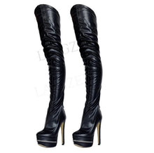 Load image into Gallery viewer, Heeled boots in synthetic leather - Stivali con tacco in pelle sintetica ( &lt; 16GG)