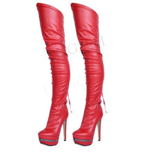 Carica l&#39;immagine nel visualizzatore di Gallery, Heeled boots in synthetic leather - Stivali con tacco in pelle sintetica ( &lt; 16GG)