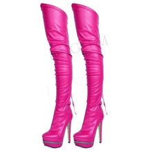 Carica l&#39;immagine nel visualizzatore di Gallery, Heeled boots in synthetic leather - Stivali con tacco in pelle sintetica ( &lt; 16GG)