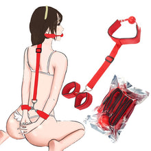 Carica l&#39;immagine nel visualizzatore di Gallery, Backhand Bondage: Muzzles Open Mouth  and HandCuffs - Bondage rovescio: Museruole a bocca aperta e Manette