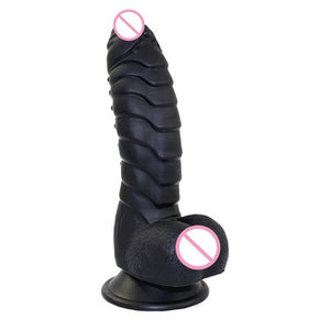 Dinosaur Scales Dildo G-spot Stimuate Silicone with Suction Cup - Dildo maxi diametro (4,5cm)