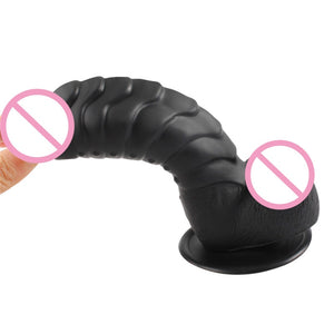 Dinosaur Scales Dildo G-spot Stimuate Silicone with Suction Cup - Dildo maxi diametro (4,5cm)