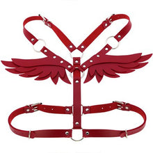 Load image into Gallery viewer, Harness in red leather - Pettorina in pelle rossa