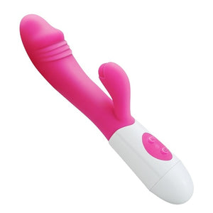G Spot Rabbit Vibrator for Women Dual Vibration Silicone Waterproof Female Vagina Clitoris Massager