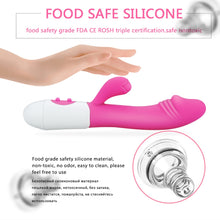 Load image into Gallery viewer, G Spot Rabbit Vibrator for Women Dual Vibration Silicone Waterproof Female Vagina Clitoris Massager