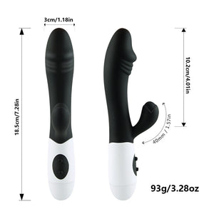 G Spot Rabbit Vibrator for Women Dual Vibration Silicone Waterproof Female Vagina Clitoris Massager