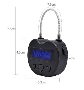 USB Rechargeable Time Lock For Metal Handcuffs Neck Collar Electronic Timer Bdsm Bondage Chastity Adult Game Sex Toys for Couple