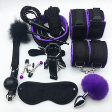Load image into Gallery viewer, Nylon &amp; Plush Erotic Bondage Sex Toys + Set accessori Erotici Bondage