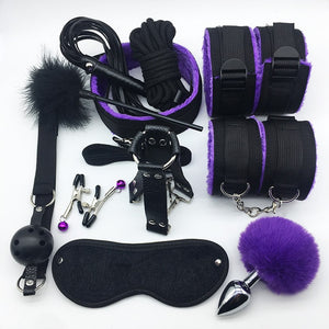 Nylon & Plush Erotic Bondage Sex Toys + Set accessori Erotici Bondage