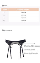 Carica l&#39;immagine nel visualizzatore di Gallery, Lace mesh garter with suspender belt - Reggicalze