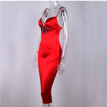 Load image into Gallery viewer, Red Midi Dress