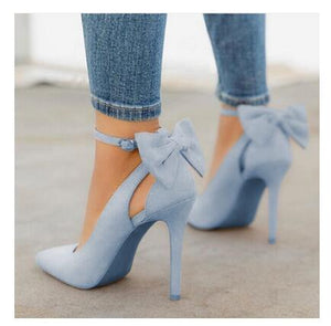 Women high heels bow pumps and bow