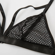 Carica l&#39;immagine nel visualizzatore di Gallery, Ellolace Lingerie Women&#39;s Underwear Set Mesh Lace Transparent Bra Sexy Lingerie Set 3 Piece Set Sexy Erotic Lingerie Set
