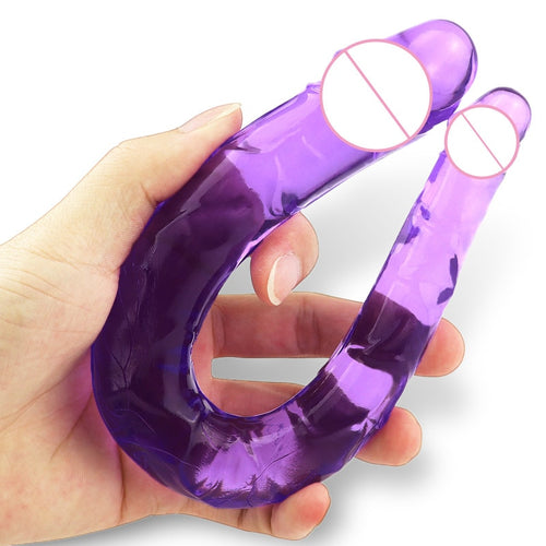 U Shape Double Dildo Flexible - Dildo doppio x Vagina & Anal