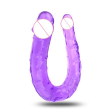 Carica l&#39;immagine nel visualizzatore di Gallery, U Shape Double Dildo Flexible - Dildo doppio x Vagina &amp; Anal