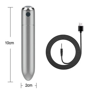 10 Speed Mini Bullet Vibrator USB Rechargeable - MiniVibratore ricaricabile