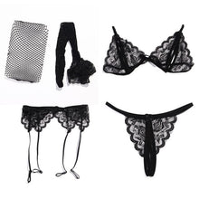 Carica l&#39;immagine nel visualizzatore di Gallery, 4Pcs Set Lingerie