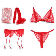 Carica l&#39;immagine nel visualizzatore di Gallery, 4Pcs Set Lingerie