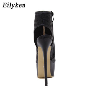 Fashion Sandals Pumps Peep Toe Cut-outs - Décolleté a punta scoperta con sandali alla moda